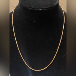 22” Rolo 10k Gold Necklace